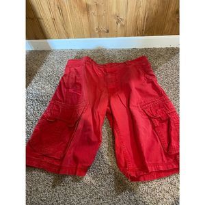 Mens/boys Stone wash red carbon shorts in Good used condition